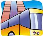 tour coach or bus